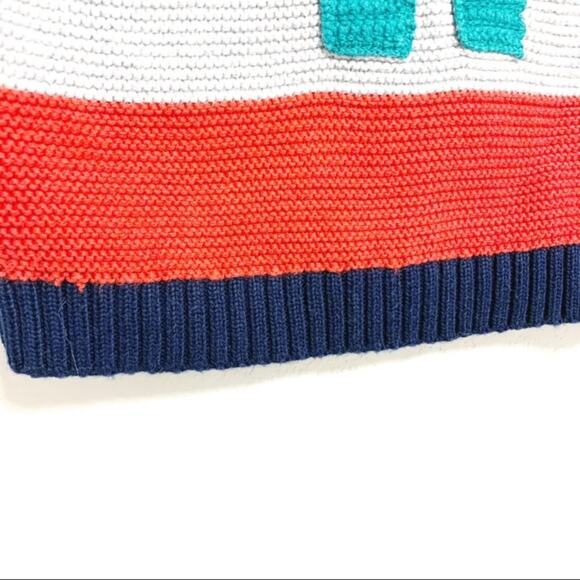 Marks and Spencer Dinosaur Christmas Tree Striped Sweater - Picture 4 of 9